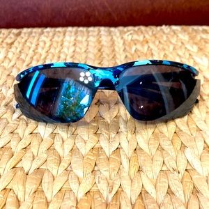 Blue Camo Kids Sport Sunglasses